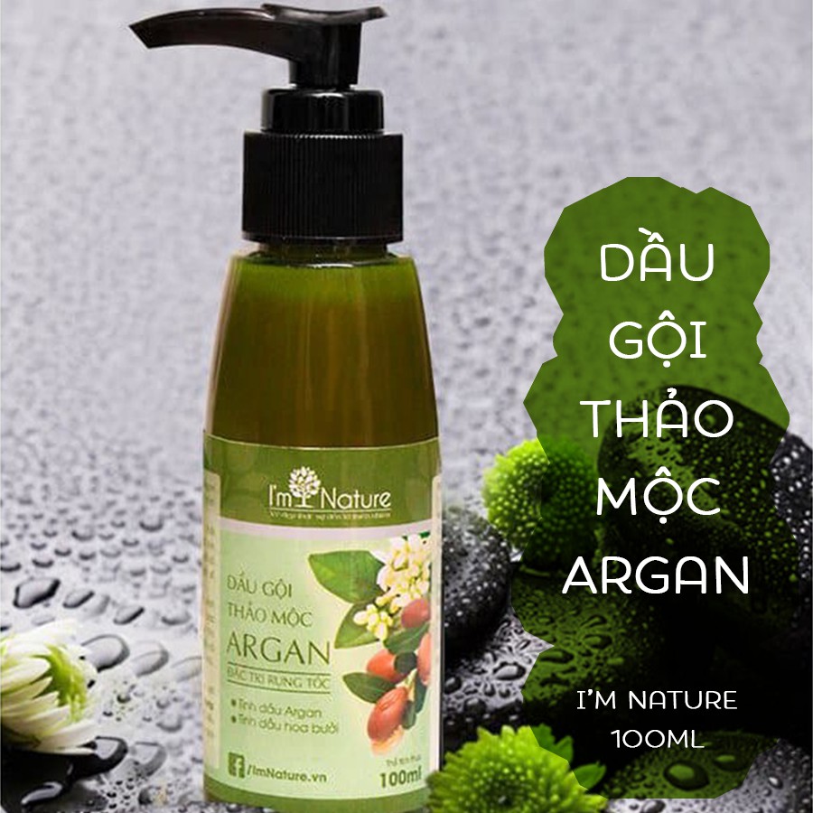 [TRỊ RỤNG TÓC] Dầu gội thảo mộc 𝐀𝐫𝐠𝐚𝐧 𝐈’𝐦 𝐍𝐚𝐭𝐮𝐫𝐞 𝟏𝟎𝟎𝐦𝐥