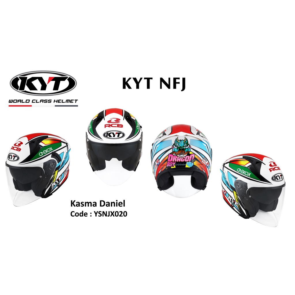 Nón bảo hiểm 3/4 chính hãng KYT NFJ Kasma Daniel cao cấp