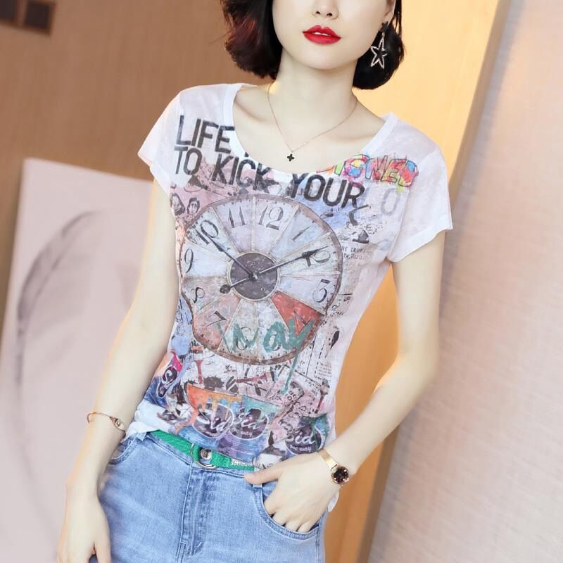 Áo Thun Dáng Ôm Thời Trang Mùa Xuân Hè 2020 Phong Cách Châu Âu | BigBuy360 - bigbuy360.vn