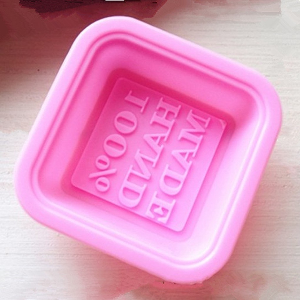 Khuôn nướng bánh hình xà phòng chữ &quot;hand made&quot;