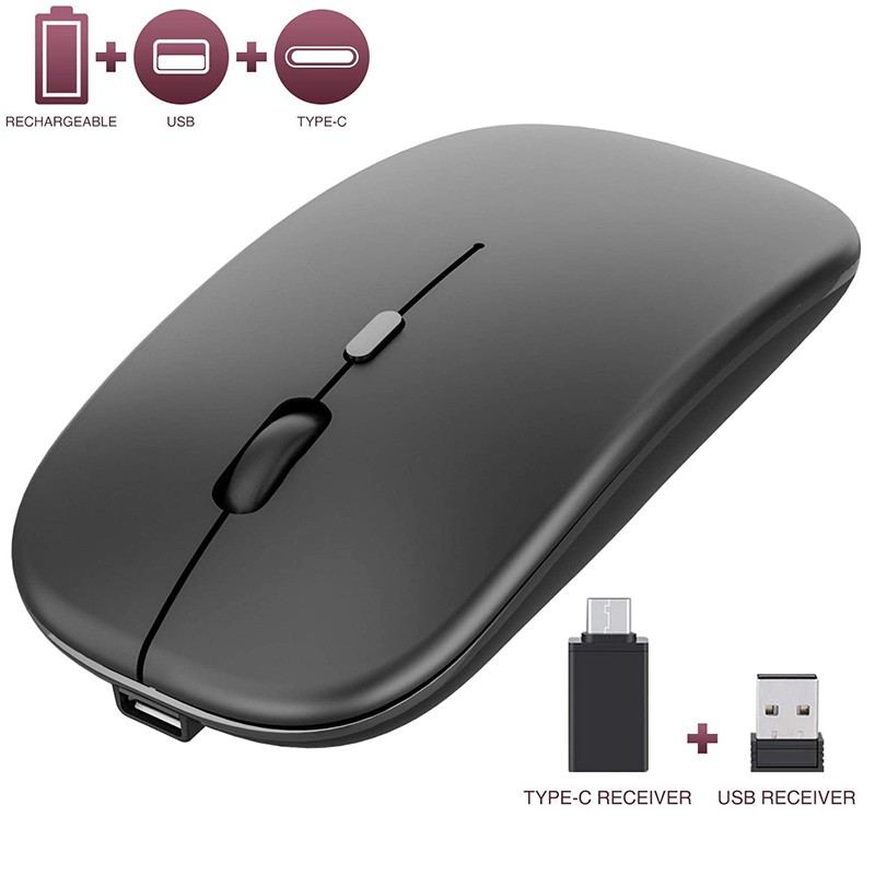 Chuột không dây cổng USB và Type-C cho laptop và macbook | BigBuy360 - bigbuy360.vn