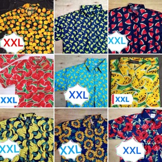 Áo sơ mi trái cây size lớn
