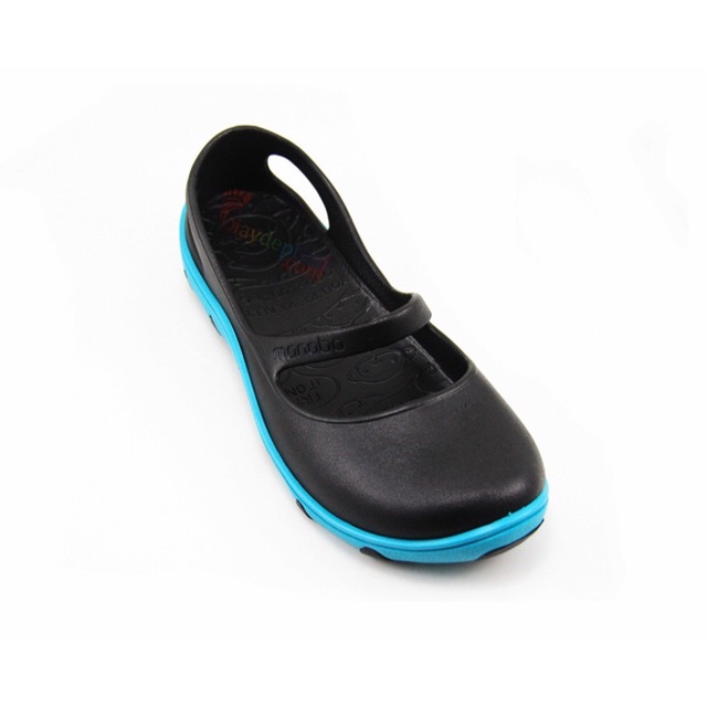 Giày Nhựa Thái Lan MONOBO Tammy 295 ( Đen - Đế Xanh)