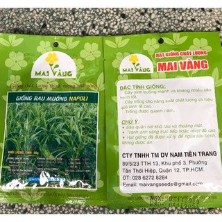 HẠT GIỐNG RAU MUỐNG - HIỆU MAI VÀNG - GÓI 50 GRAM