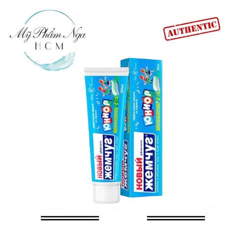 KEM ĐÁNH RĂNG TRẺ EM JUNIOR TÁO, BẠC HÀ CỦA NGA – 50ML