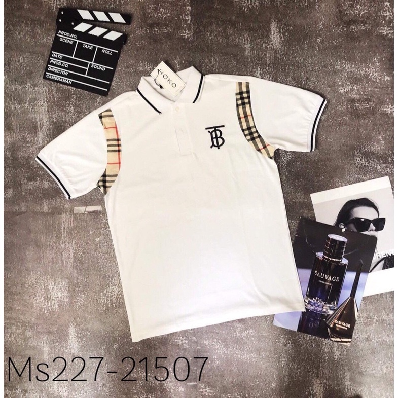 Áo Thun Nam BurBerry áo mùa hè thấm hút hồ tôi tốt thiết kế trẻ chung