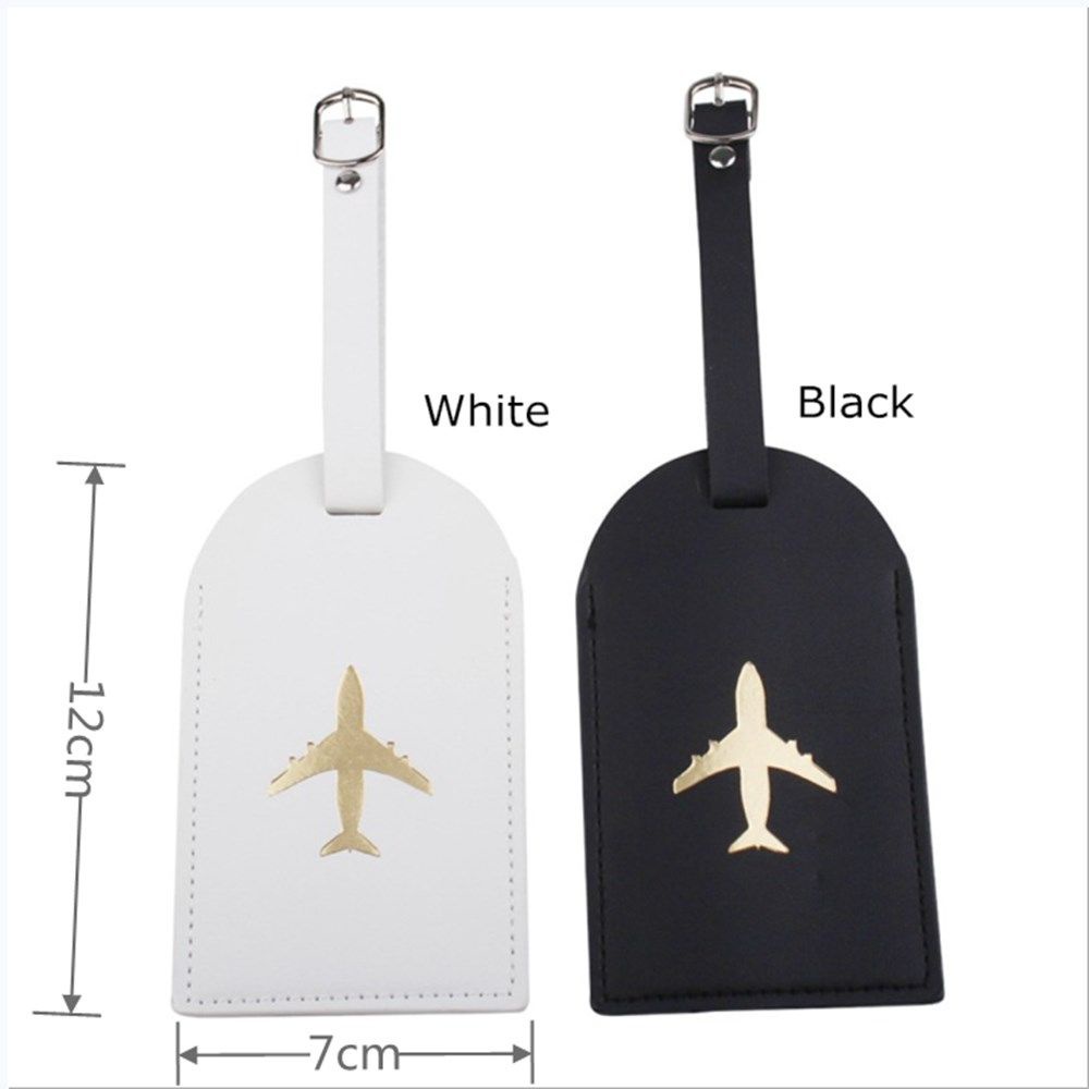 MIHAN1 Identifier Suitcase Labels Bag Pendant Name ID Address Tags Luggage Tag Portable Travel Accessories Reusable Privacy Cover Suitcase Baggage Bag Tag Leather/Multicolor