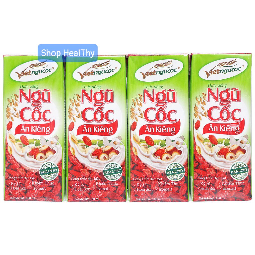 [ĐƠN HOẢ TỐC] 10 Lốc Sữa Ngũ Cốc Ăn Kiêng Uống Liền Việt Ngũ Cốc Lốc 4 Hộp - 180ml/Hộp