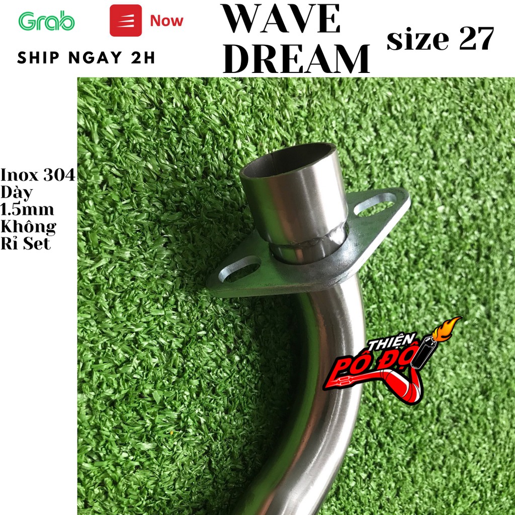 [Mã giảm giá 50% tối đa 25k THIENSHIP ] CỔ PÔ INOX 304 GẮN PÔ ZIN Wave Dream size 27