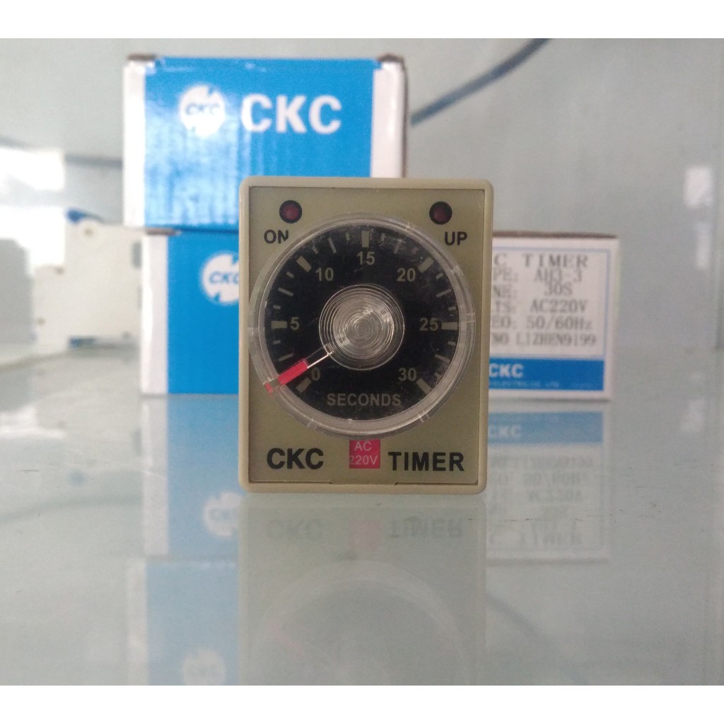 Relay thời gian, timer CKC AH3-3 ( 220V, 24V, 12V chưa kèm đế)