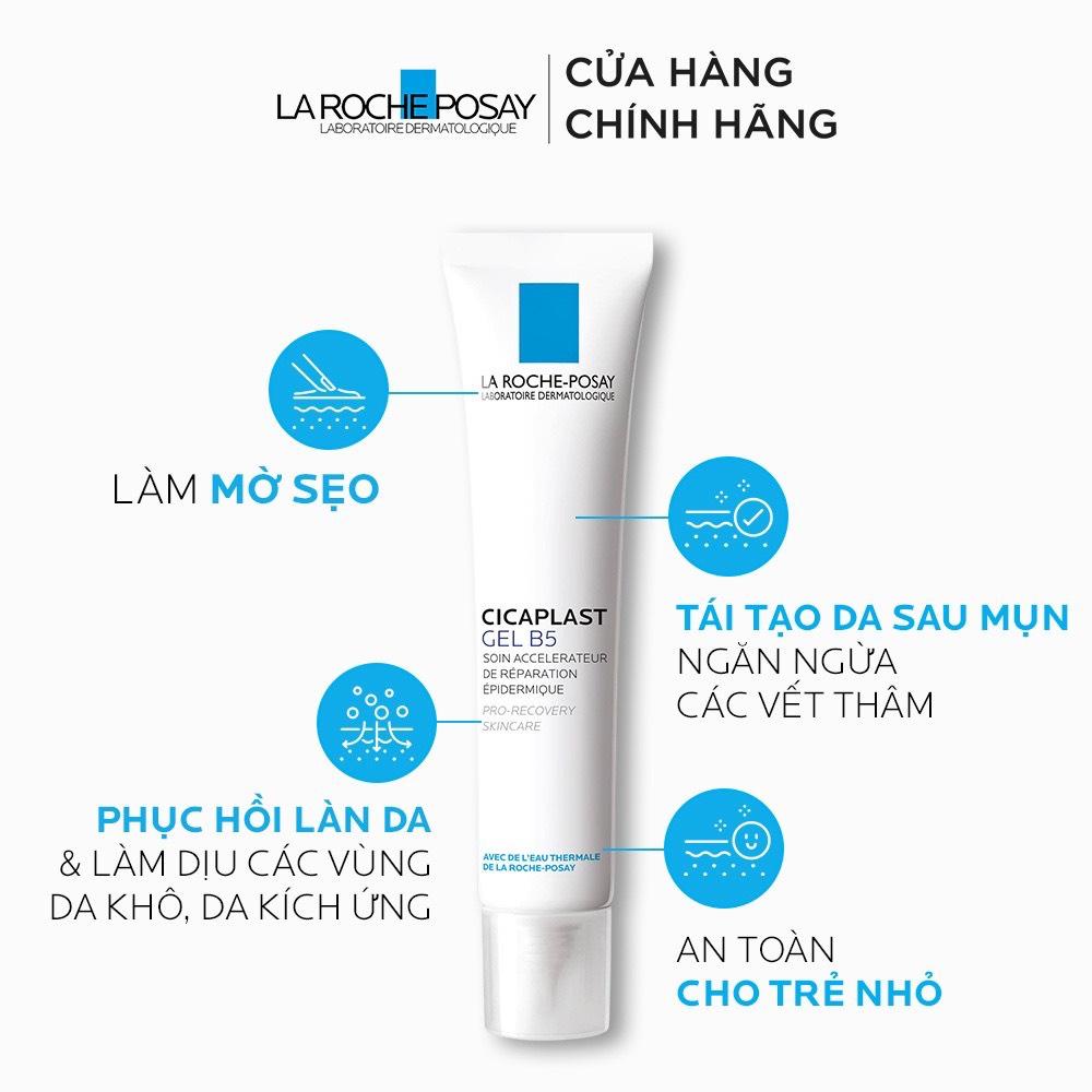 Kem dưỡng ẩm phục hồi tái tạo da dạng gel La Roche Posay Gel B5 40ml bản Pháp