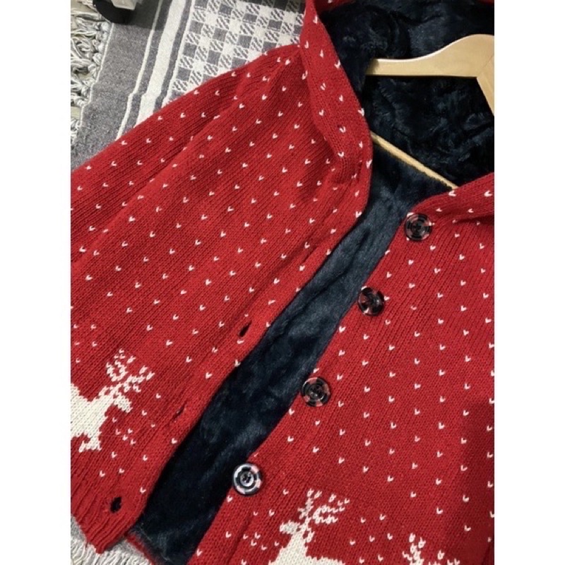 Cardigan Len Noel 2 lớp [ lót lông xịn]