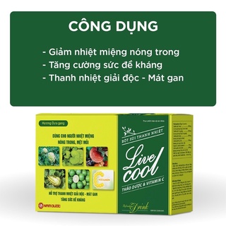 LIVE COOL Bột Sủi Thanh Nhiệt