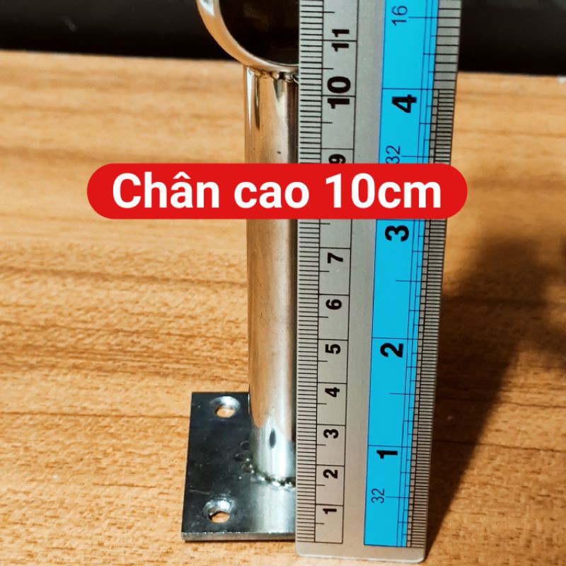 [Bán lẻ 1 cái] Chân bass treo rèm, phơi quần áo INOX Kích cỡ ∅25 (mm)