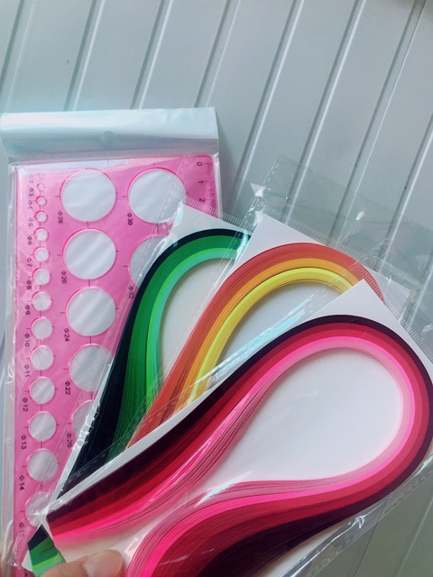 Giấy Quilling mix theo tone dài 39cm
