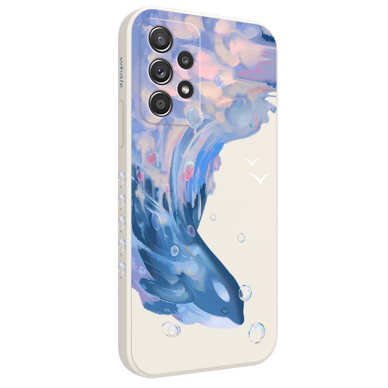 Ốp Điện Thoại Hình Cá Voi Cho Samsung Galaxy A72 A52 A52S A42 A32 4G 5G