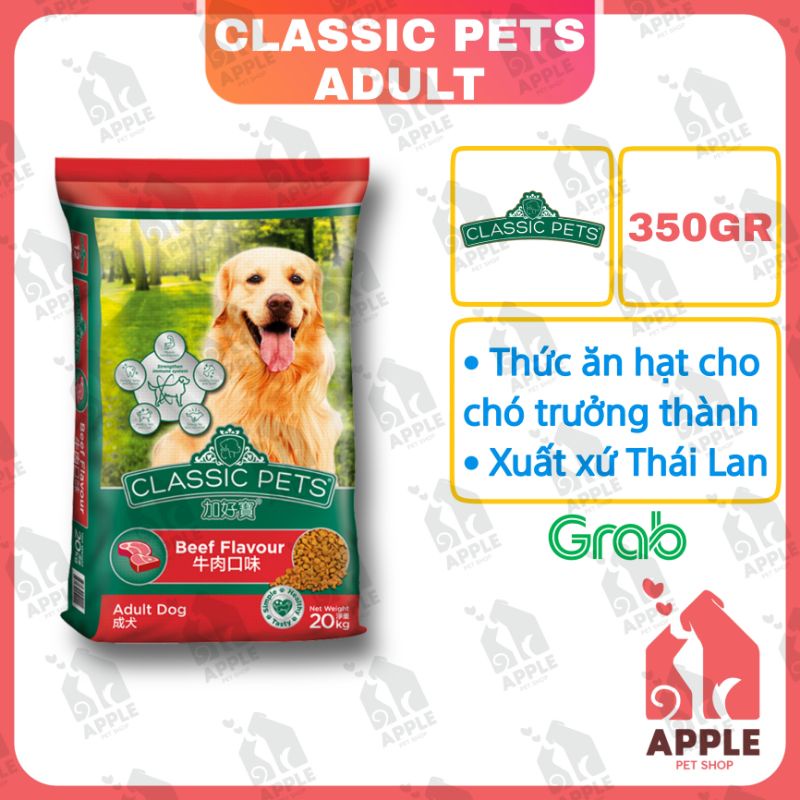 [CLASSIC PETS ADULT] [400GR] Thức ăn hạt cho chó trưởng thành Classic pets - Vị thịt bò