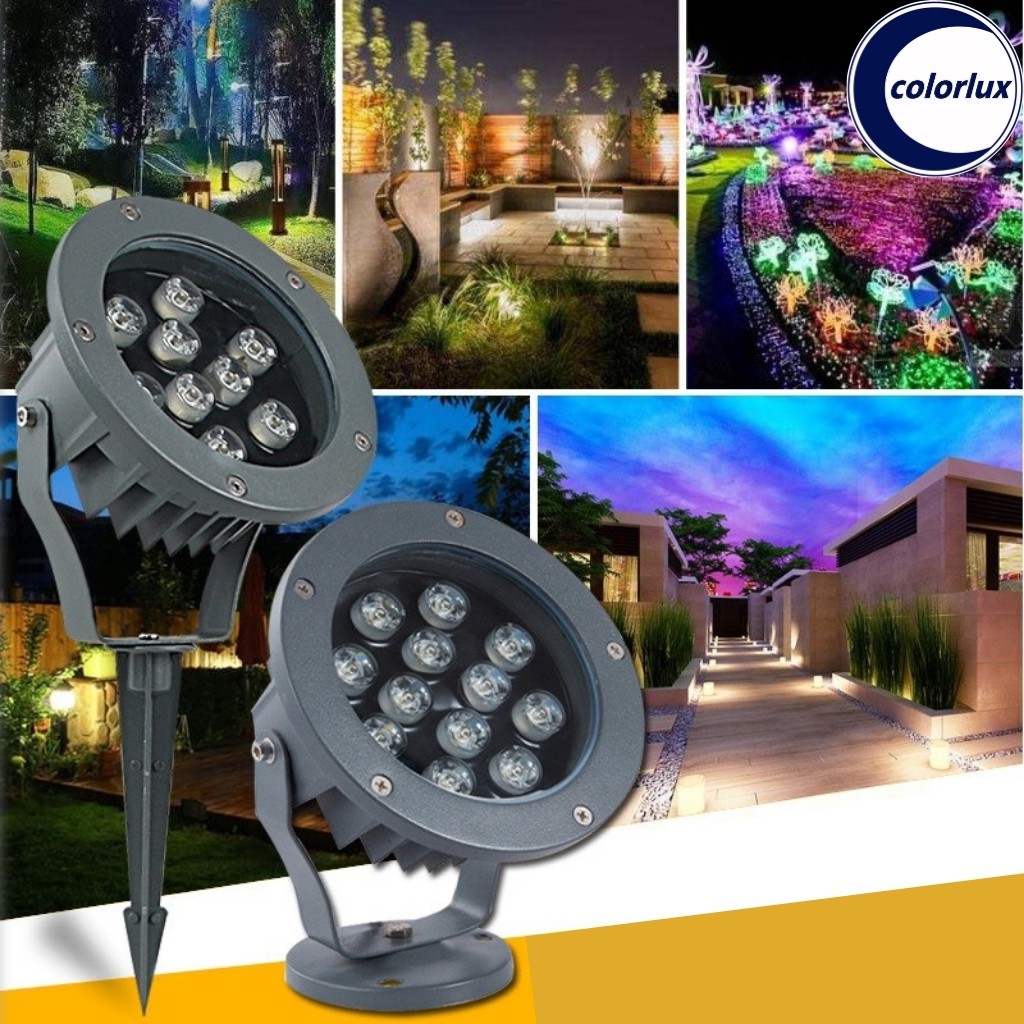 Đèn Led Chiếu Cây Đổi Màu 220V COLORLUX Đèn Chiếu Sân Vườn, Đèn Chiếu Cảnh Quan, Đèn Chiếu Sân Cỏ, Đèn Cắm Cỏ