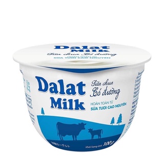 Sữa chua ăn Dalatmilk có đường 100g