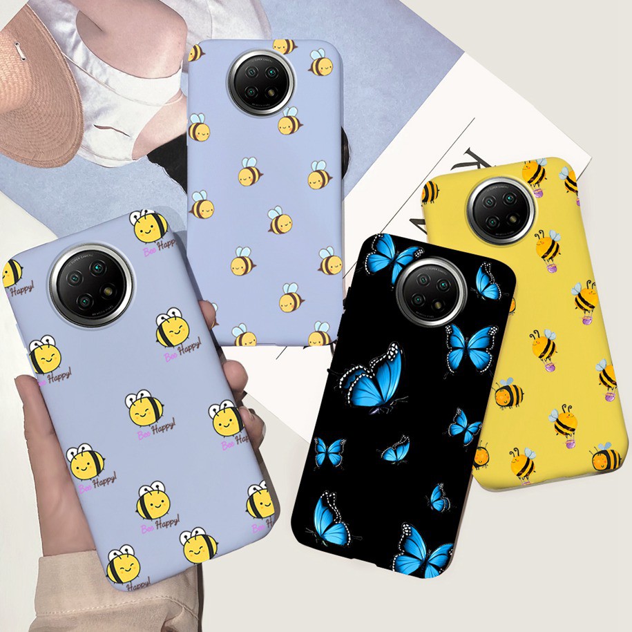 Ốp điện thoại dẻo họa tiết ong/ bướm/ hoạt hình đáng yêu dành cho XIAOMI REDMI NOTE 9T NOTE 9 9 PRO 5G