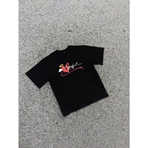 Áo Thun Yosi.club Oversize 100% Cotton Break my Heart - Black