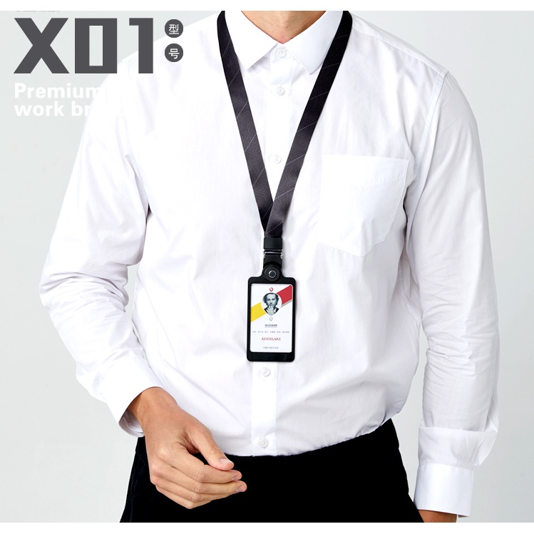 Hợp Kim Nhôm Dọc Giá Đỡ Thẻ ID Dây Vàng Bạc Thẻ Tên Thẻ Huy Hiệu Giá Đỡ Kinh Doanh Văn Phòng Vật Dụng