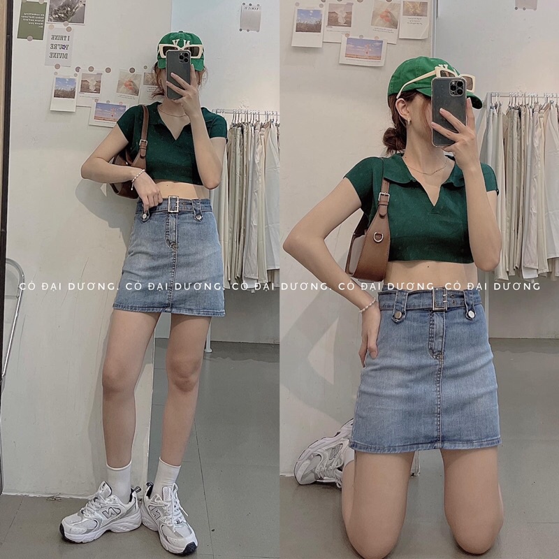 áo len polo cánh rơi 1811