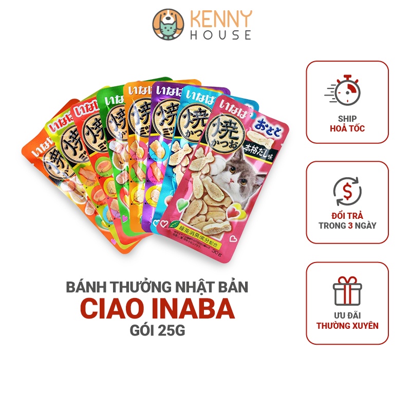 Bánh thưởng cho mèo Inaba 25g - Bánh thưởng Ciao Inaba