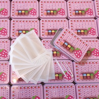 Miếng dán kích mí lưới siêu tàng hình 400 miếng sweet strawberry