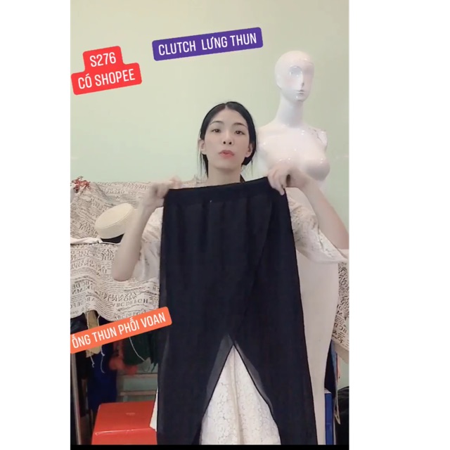 quần clutch (culottes) lưng thun ống túm.s276