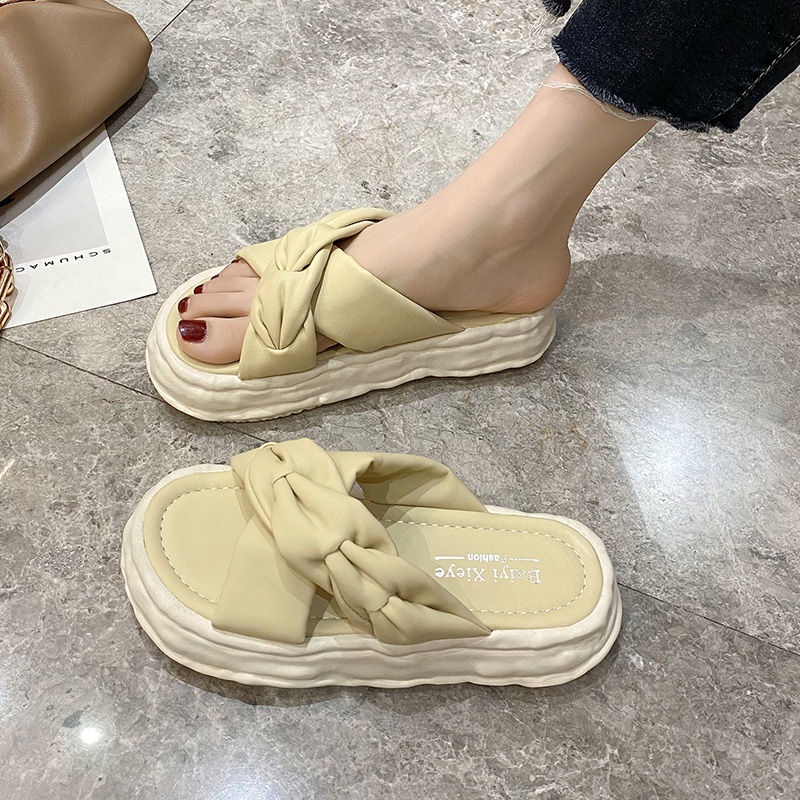 Giày Sandal Đế Dày Đế Dày Phong Cách Mới Mùa Hè Cho Nữ