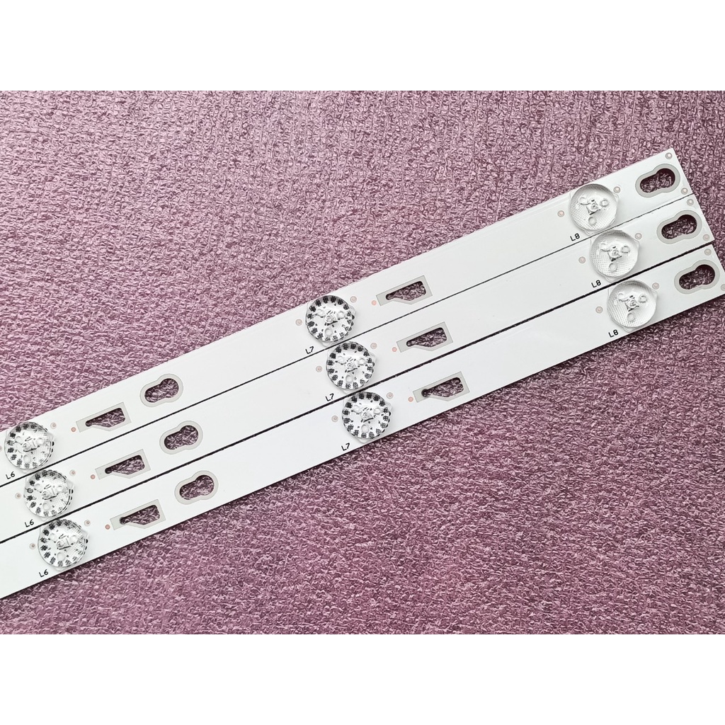 THANH LED TIVI TCL 40D2700 40D2780 40Z1-O TOT_40F3800_3X8_3030C_V1 4C-LB4008 MỚI 100%, BỘ 3 THANH, MỖI THANH 8 BÓNG 6V