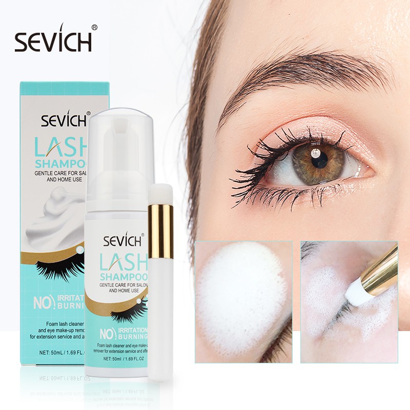 Dung Dịch Làm Sạch Lông Mi Tự Nhiên Sevich Không Gây Kích Ứng 50ml