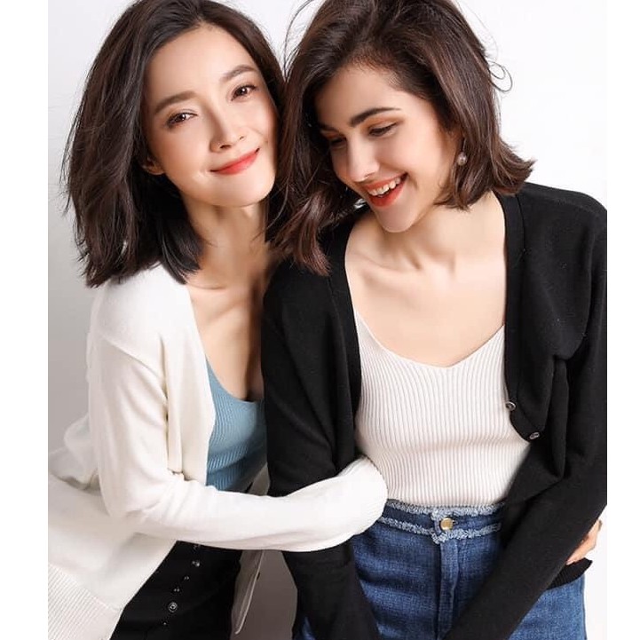 [Có sẵn] Áo len Cadigan Quảng Châu đẹp