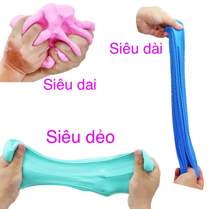 Slime basic slam HÀNG VIỆT Nam tặng khuôn chơi kèm, cam kết an toàn cho bé, không dính tay, đựng trong hũ nhựa siêu to..