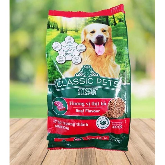 thức ăn cho chó Classic Pets - 400g - SHIP HỎA TỐC HÀ NỘI - tốt cho tiêu hóa làm đẹp lông và da