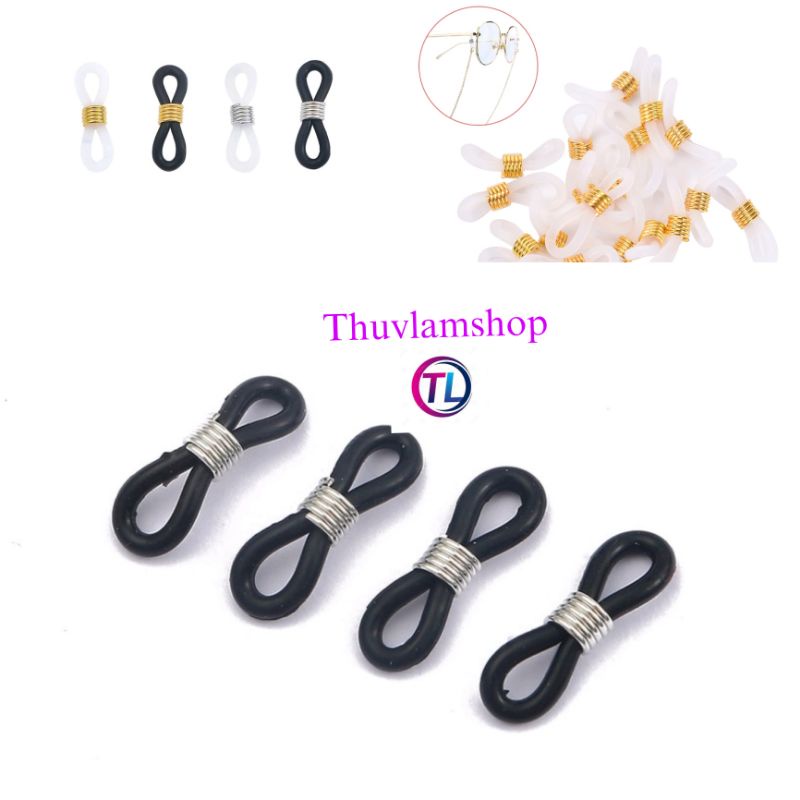 Vòng nhựa mềm số 8 cố định dây phụ kiện đeo gọng kính tiện lợi