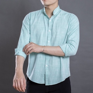 Áo sơ mi nam tay dài cao cấp LADOS - 797 form đẹp chất linen mềm mịn thấm hút mồ hôi tốt