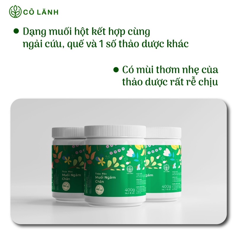 Muối ngâm chân thiên nhiên hữu cơ Cỏ Lành 450G