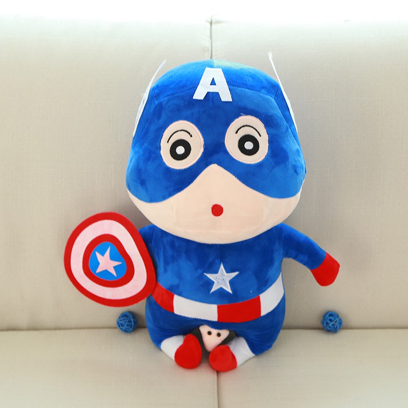 Búp Bê Nhồi Bông Hình Cậu Bé Bút Chì Shin-Chan Captain America Batman Superman Captain America