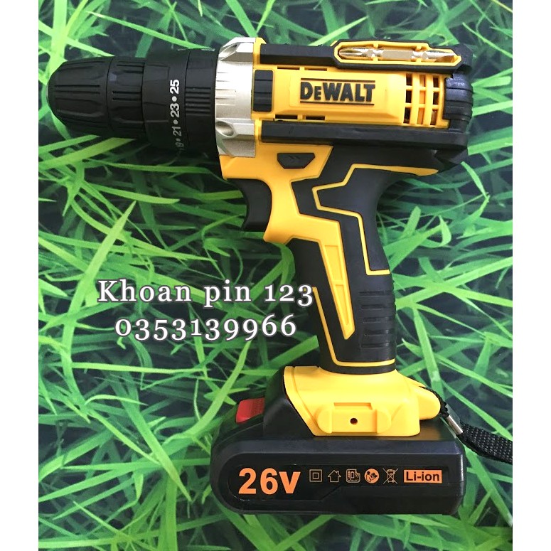 Thân máy khoan pin đa năng, máy vặn vít cầm tay Dewalt 26vf loại 1 (chỉ bao gồm thân máy)