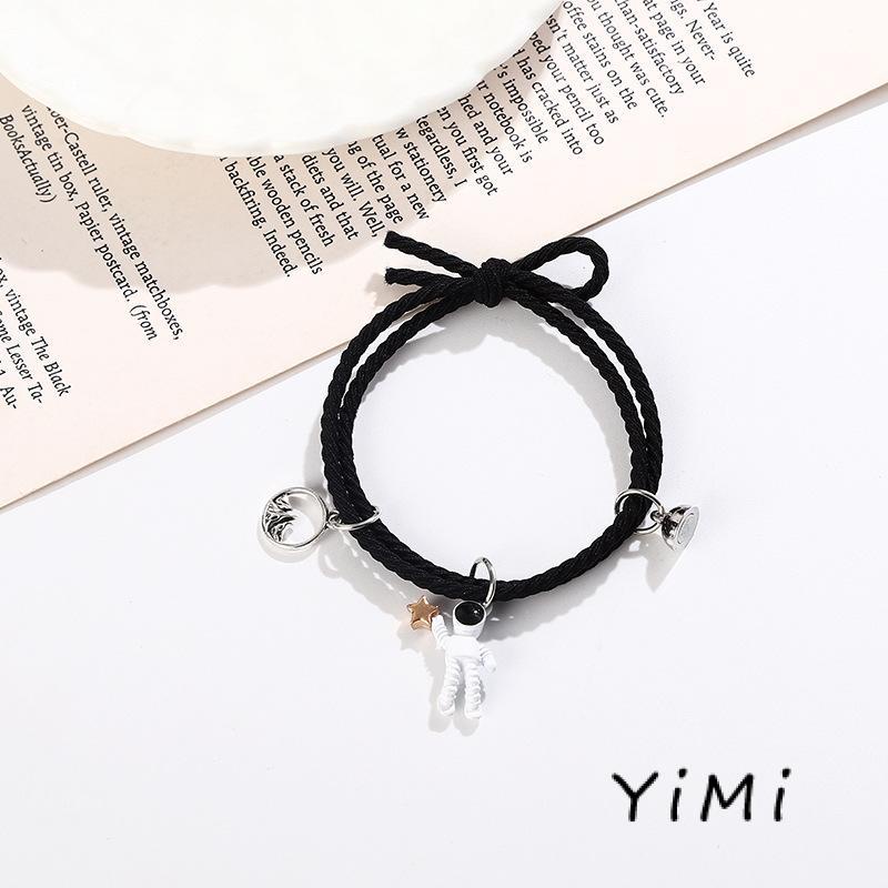 Cặp Vòng Tay Mặt Hình Phi Hành Gia Và Ngôi Sao Nhiều Kiểu Tùy Chọn Có Nam Châm Cho Các Cặp Đôi