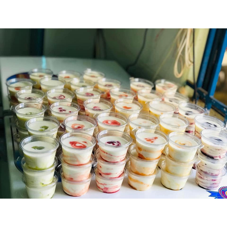 50 Hủ nhựa đựng sốt nắp gài 4oz , hũ đựng panna cotta, cốc đựng panna cotta, hũ nhựa đựng sữa chua, hũ 100ml