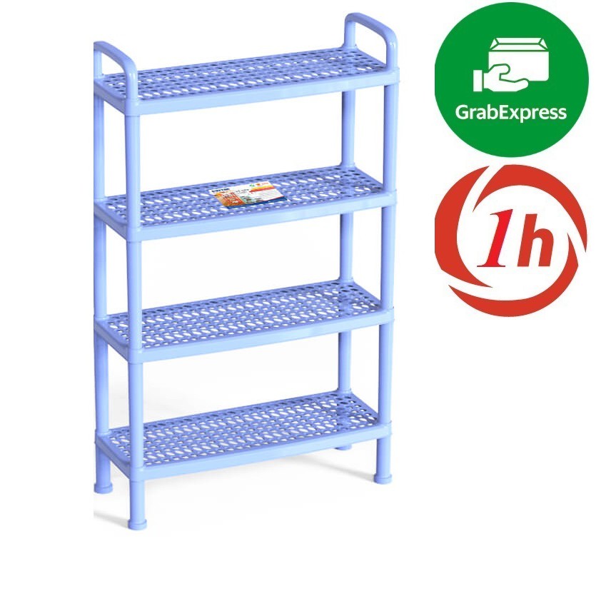 KỆ DÉP LƯƠI DUY TÂN 4 TẦNG NHỎ-Kích thước:42 x 19 x 73,5 cm