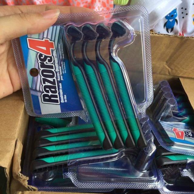 Set 4 dao cạo râu