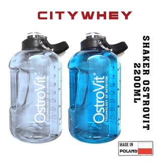 PHỤ KIỆN GYM - SHAKER OSTROVIT BÌNH LẮC CHUYÊN DỤNG 2200ML - HÀNG BA LAN