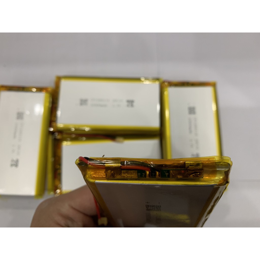 Pin lipo - Pin Lithium-Polymer 3.7V 10000mAh 1260110 mới 100% chuẩn dung lượng- có mạch bảo vệ
