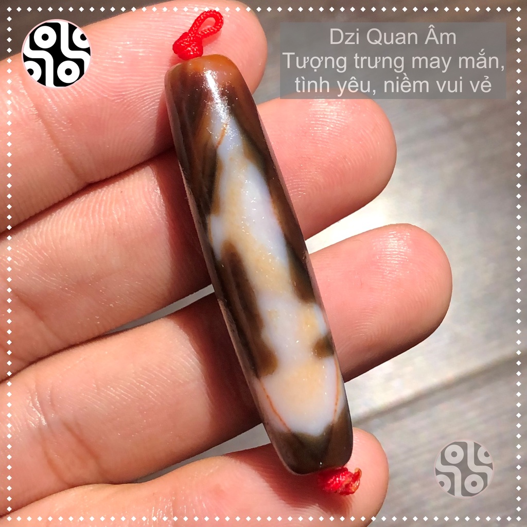 Dzi Tây Tạng, Đá Dzi Quan Âm  Mang May Mắn Và Tình Yêu Thương