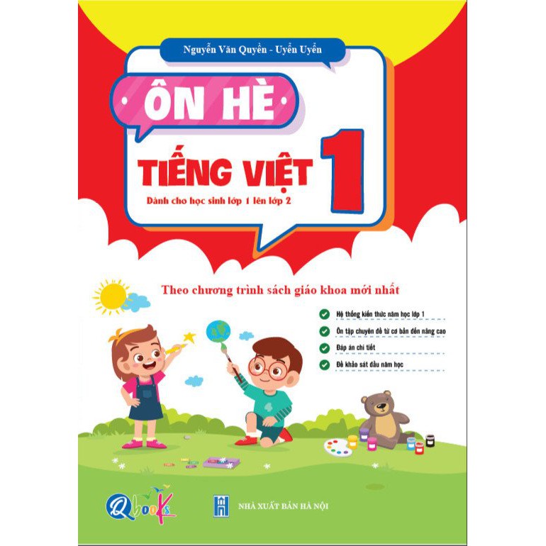 Sách - Combo Ôn Hè Toán và Tiếng Việt 1 - Chương Trình Mới - Dành cho học sinh lớp 1 lên 2 (2 cuốn)