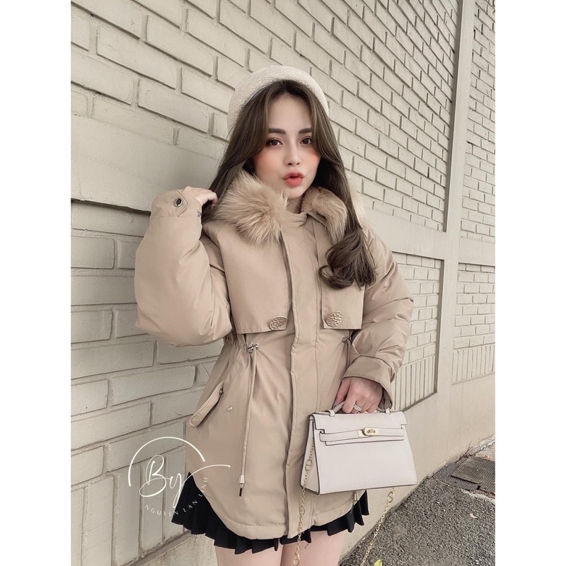 ÁO KHOÁC PARKA LOT LÔNG KHUY VÀNG❌XỊN-MỊN❌